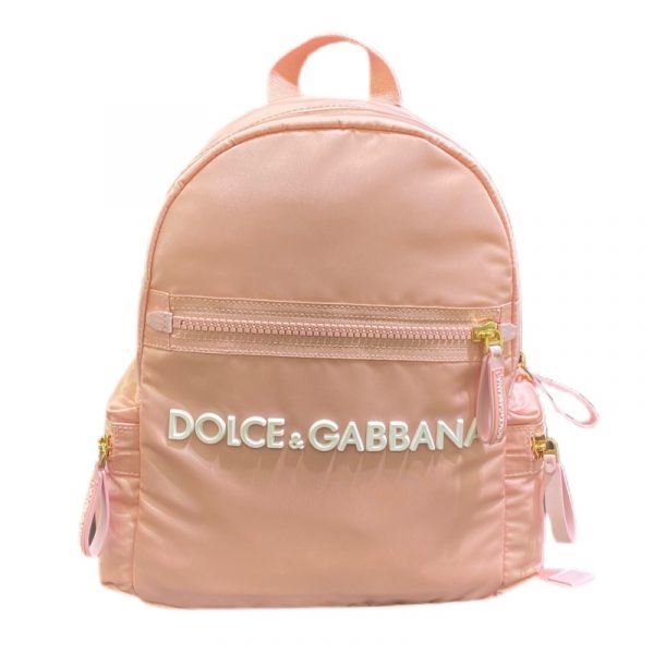 Dolce & Gabbana - Zaino con logo rosa bimba