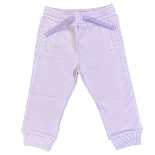 Dolce & Gabbana - Pantaloni in felpa lavanda per neonata