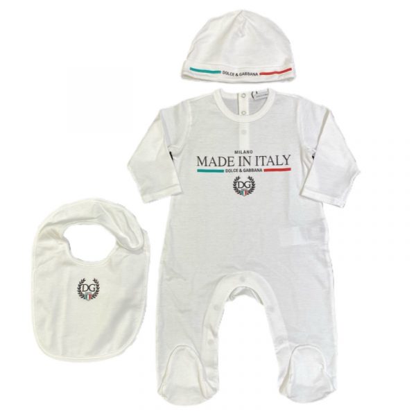 Dolce & Gabbana - Kit regalo neonato bianca per neonato