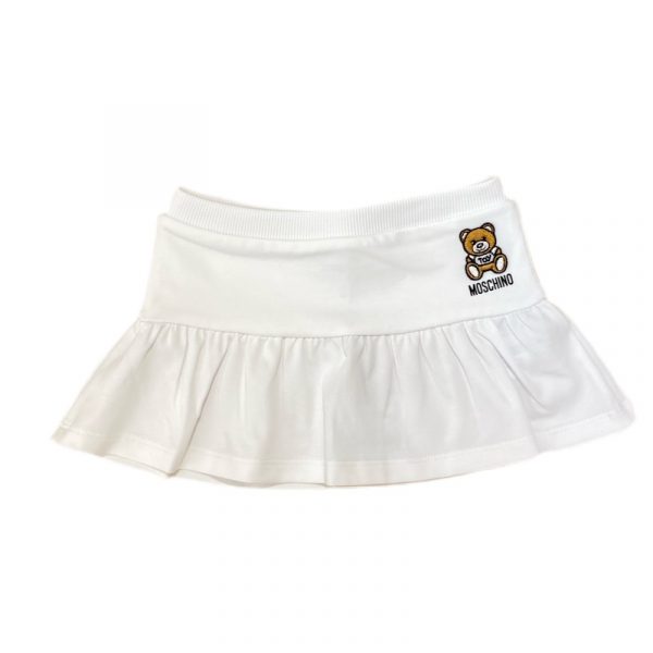 Moschino - Gonna in jersey bianca per neonata
