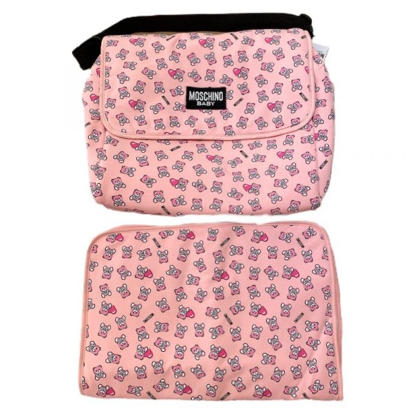 Moschino - Borsa in tessuto per neonata
