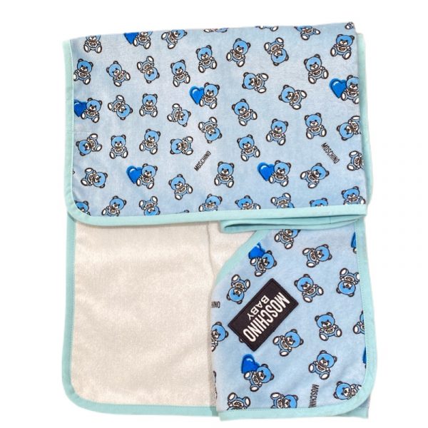 Moschino - Coperta  con orsetti in spugna per neonato