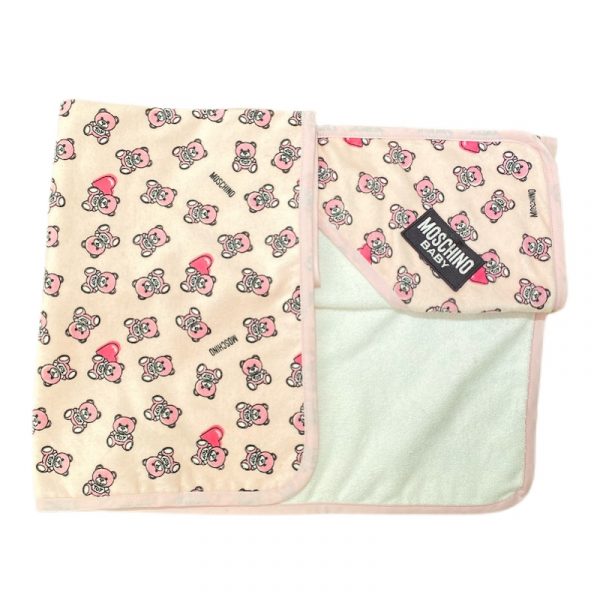 Moschino - Coperta con orsetti in spugna per neonata