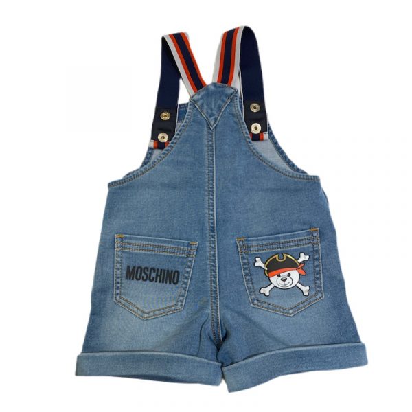 Moschino - Salopette in jeans jeans per neonato - C'era una volta