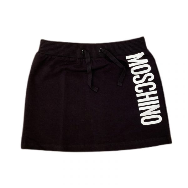 Moschino - Gonna in felpa nera bimba