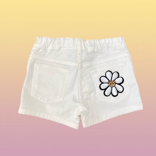 Moschino - Short in jeans bimba bianchi