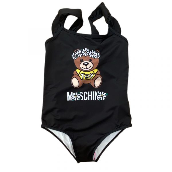 Moschino - Costume intero nero da bambina