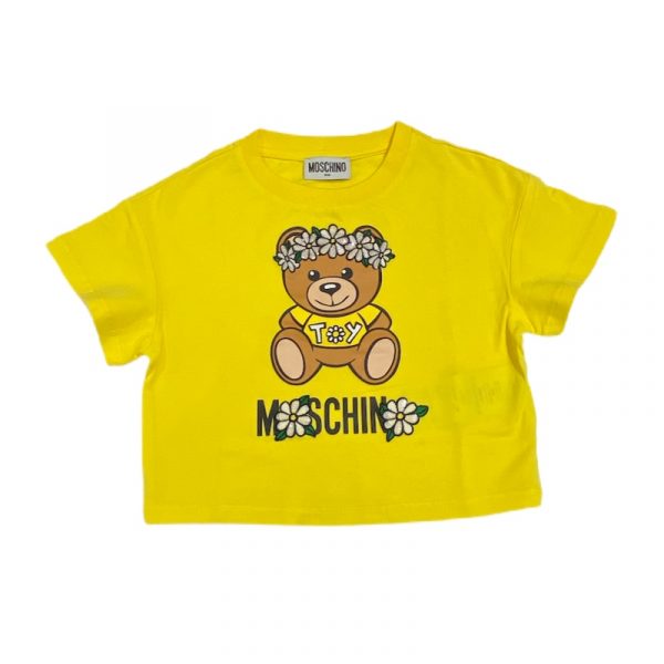 Moschino - T shirt manica corta gialla bimba