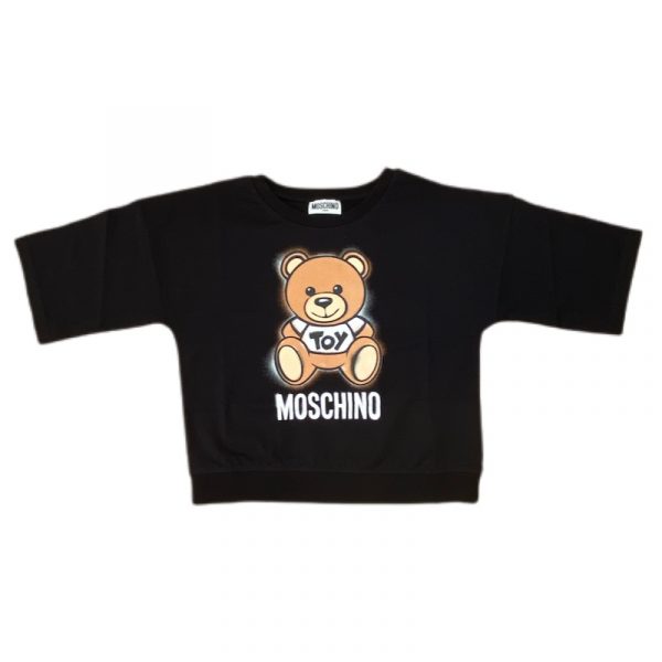 Moschino - T-shirt manica corta nera bimba