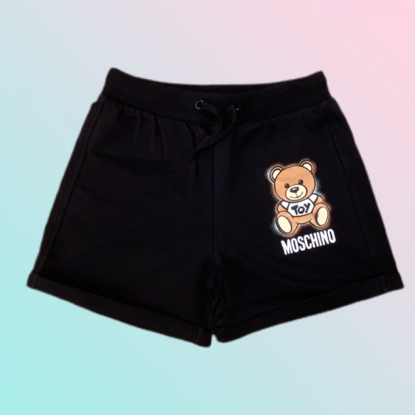Moschino - Short in felpa neri bimbi