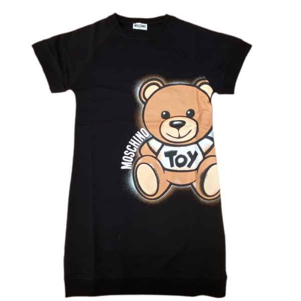 Moschino - Abito in felpa nero bimba