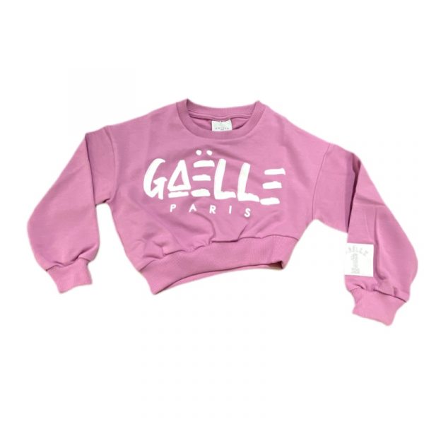 Gaelle - Felpa corta lilla bimbi