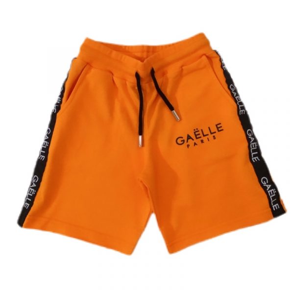 Gaelle - Bermuda in felpa orange bimba