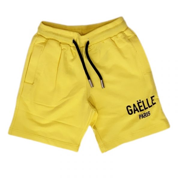 Gaelle - Bermuda in felpa giallo bimbo