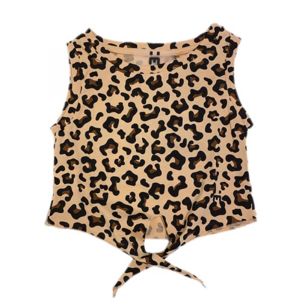 Elettra Lamborghini - Canotta con nodo maculato bimba