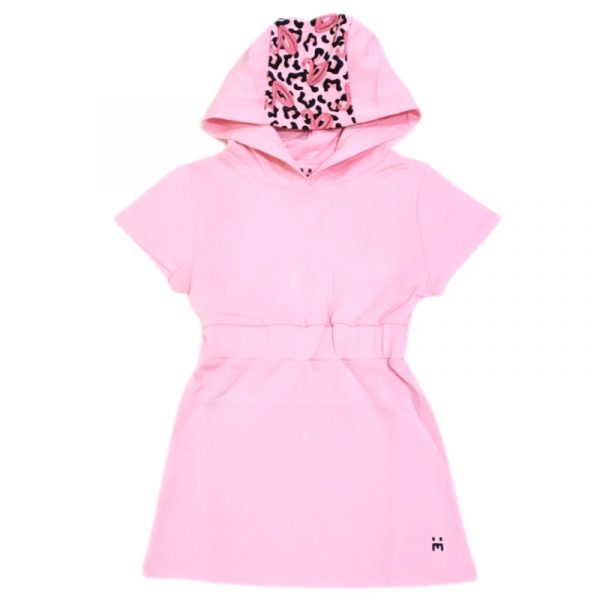 Elettra Lamborghini - Abito con cappuccio rosa bimba