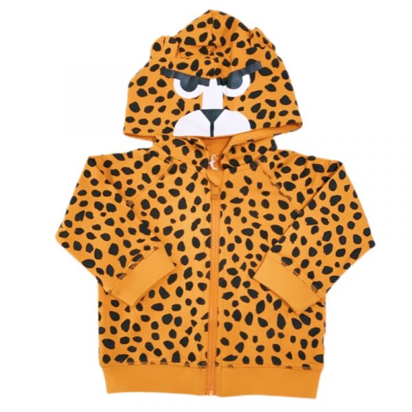 Stella McCartney - Felpa con cappuccio ocre per neonato