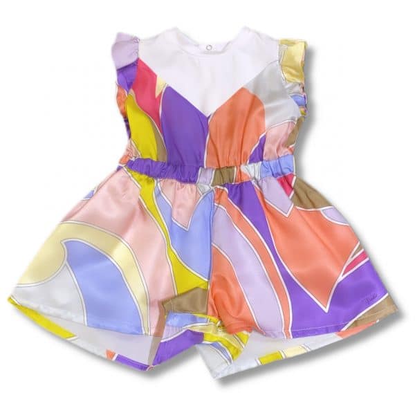 Emilio Pucci - Pagliaccetto multicolor per neonata
