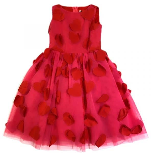 Simonetta - Abito corallo bimba