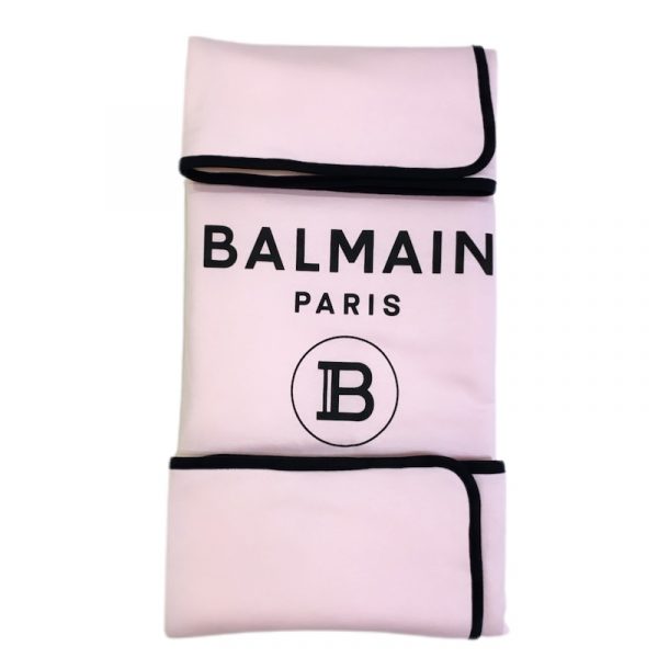 Balmain - Coperta in cotone rosa per neonata