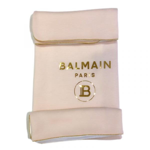 Balmain - Coperta in cotone rosa per neonata