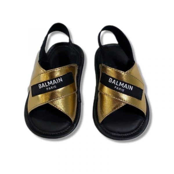 Balmain - Scarpa Oro-Nero per neonata
