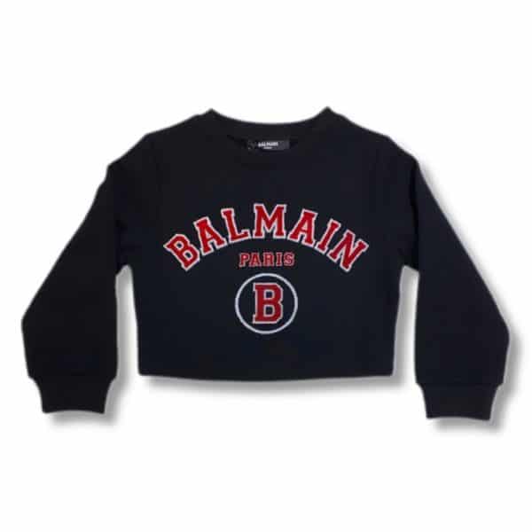 Balmain - Felpa nera bimbi