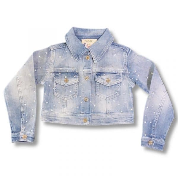 Twinset - Giubbino jeans bimba