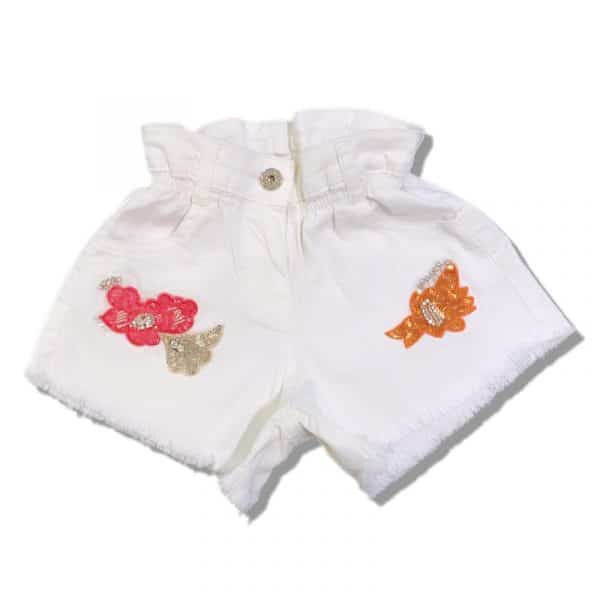 Twinset - Short bianco bimba