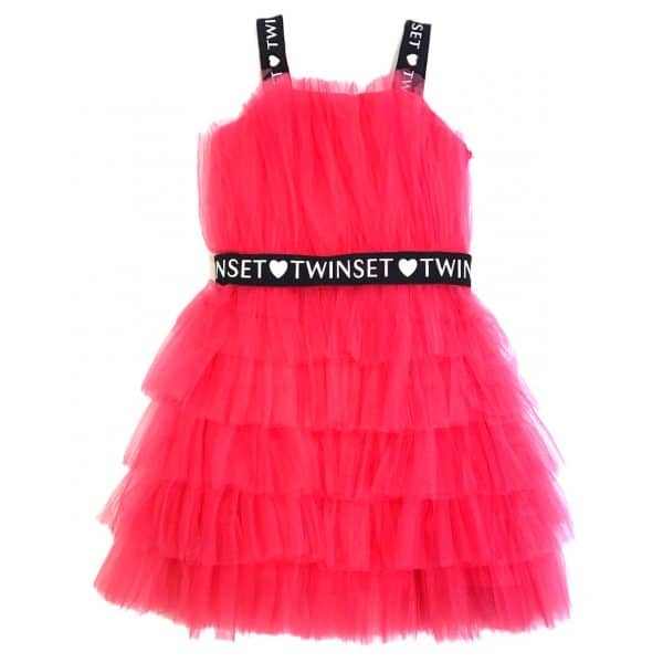 Twinset - Abito fucsia bimba