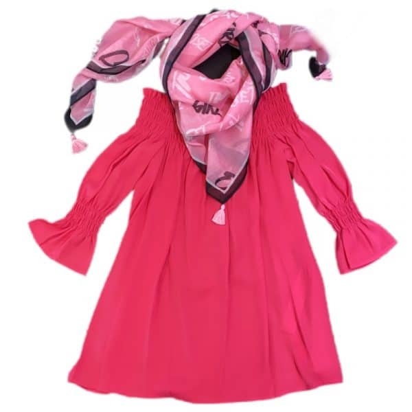 Twinset - Abito fucsia bimba