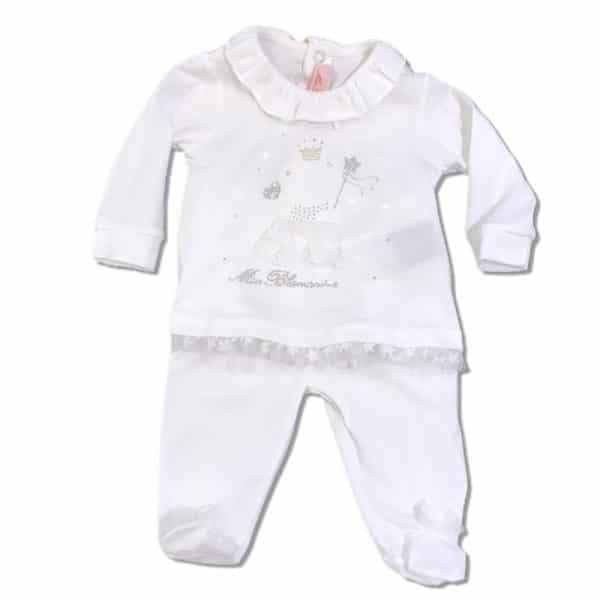 Miss Blumarine - Tutina white per neonata