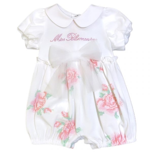 Miss Blumarine - Pagliaccetto white per neonata
