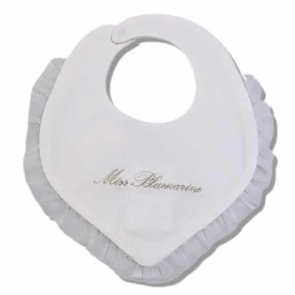 Miss Blumarine - Bavaglino bianco per neonata