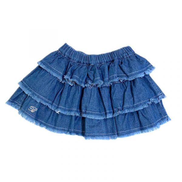 Miss Blumarine - Gonna jeans per neonata