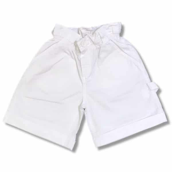 Lulu - Bermuda bianco bimba