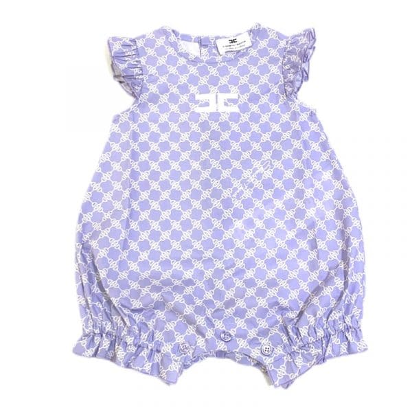 Elisabetta Franchi - Pagliaccetto lavanda per neonata