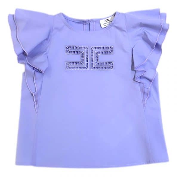 Elisabetta Franchi - Blusa lavanda per neonata