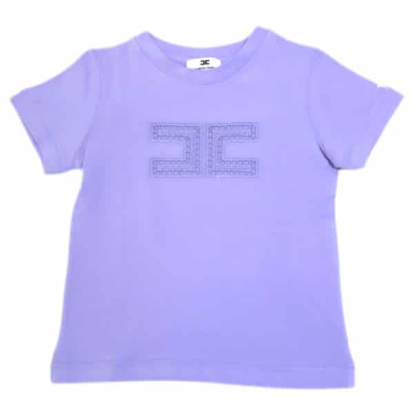 Elisabetta Franchi - T-shirt lavanda per neonata