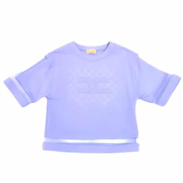 Elisabetta Franchi - Felpa lavanda bimba