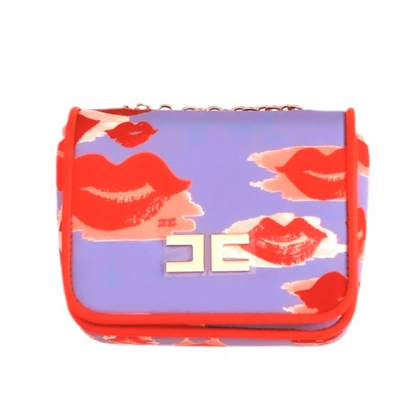 Elisabetta Franchi - Borsa lavanda-rossa bimba