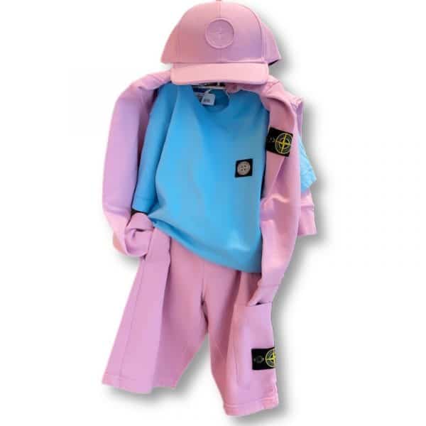 Stone Island - Bermuda onion pink bimbi