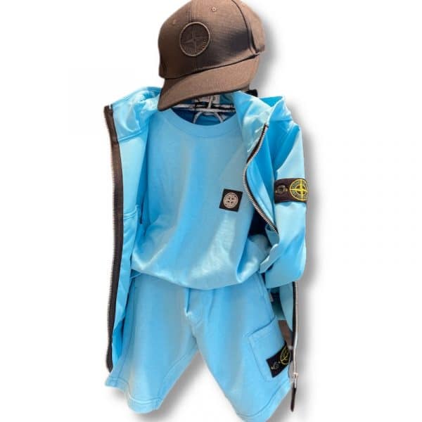 Stone Island - Bermuda turchese bimbo
