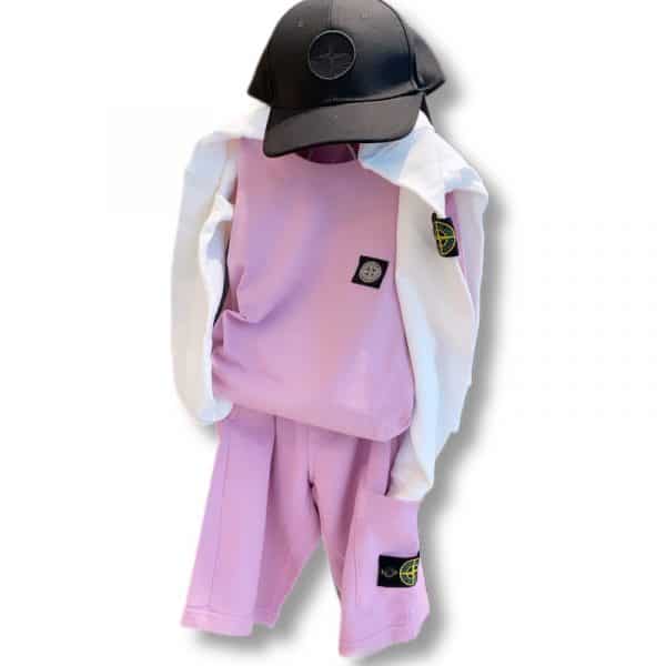 Stone Island - Felpa bianca bimbo