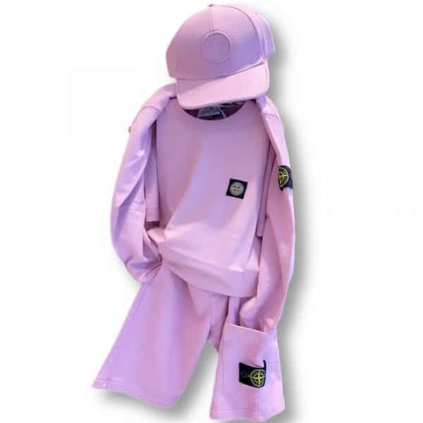 Stone Island - T-shirt onion pink bimbi