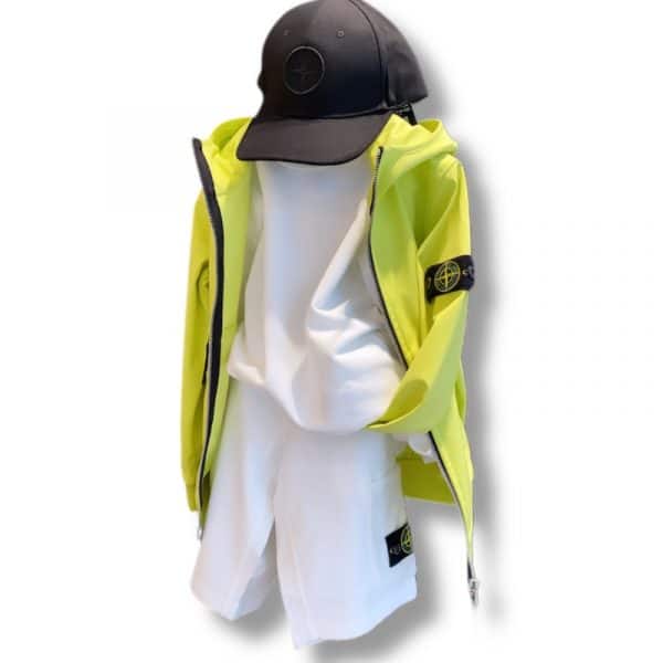 Stone Island - Giubbino green lime bimbo