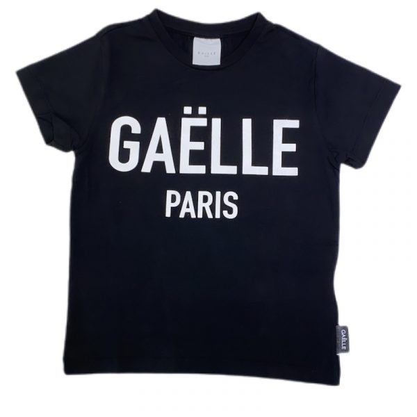 Gaelle - T-shirt manica corta nera bimba