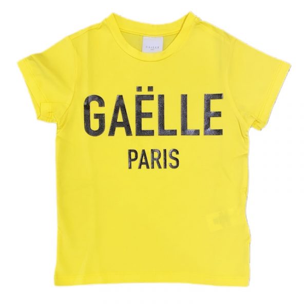 Gaelle - T-shirt manica corta gialla bimba