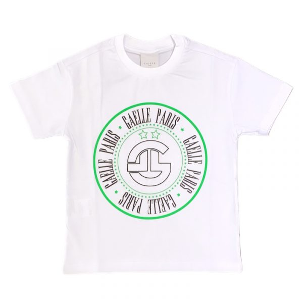 Gaelle - T-shirt manica corta bianca bimbo