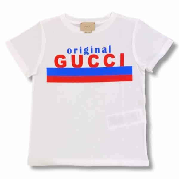 Gucci - T-shirt bianca bimbi